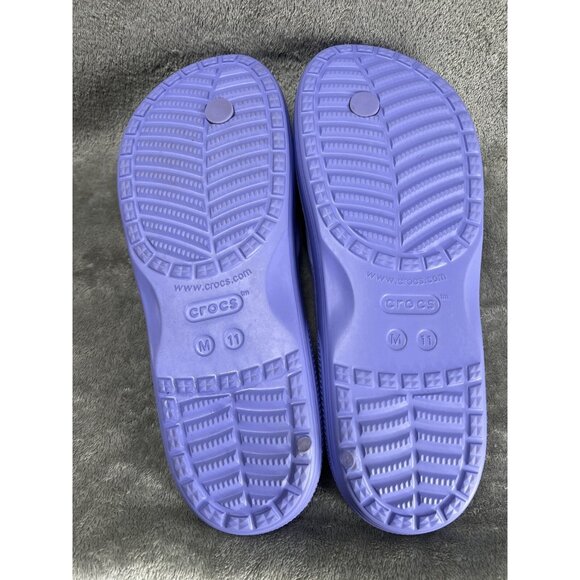 New Crocs Men’s 11 Digital Violet Classic Flip Flop Sandal/- 207713-5PY Beachy - Picture 7 of 7